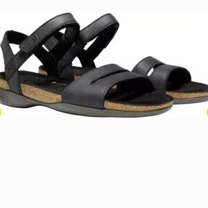 Keen Womens Ana Cortez Leather Hook&loop Straps Sandals shoes sz 5.5